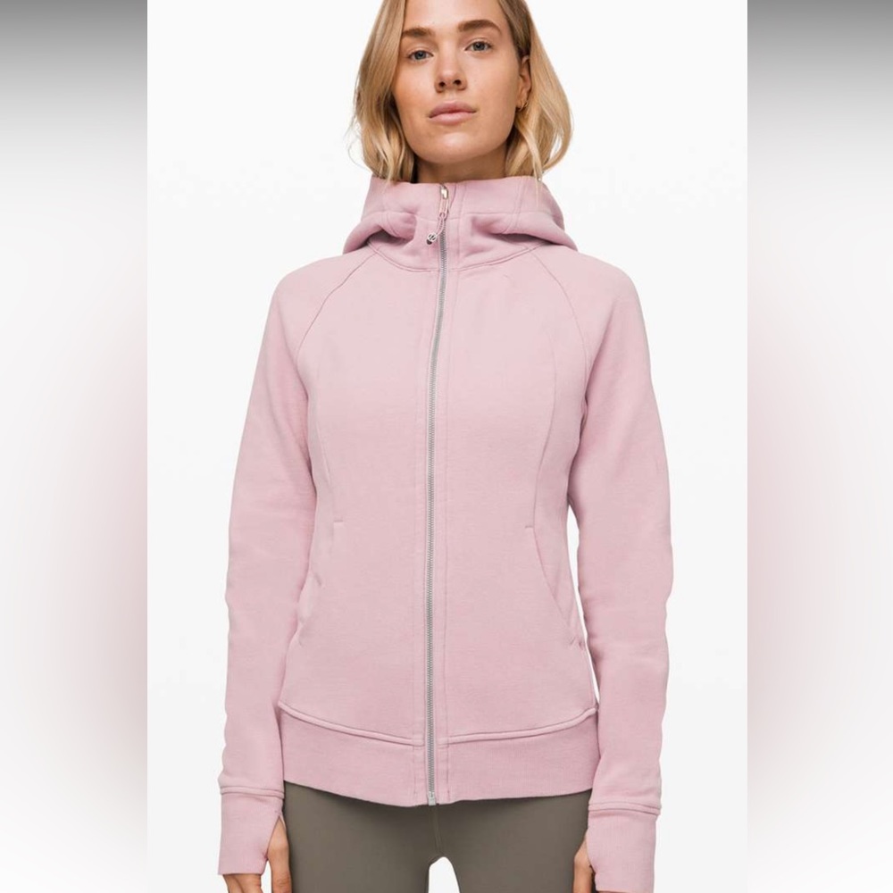 💔SOLD💔 Lululemon Smokey Blush Scuba Hoodie Full Zip Light Cotton Fleece Pink